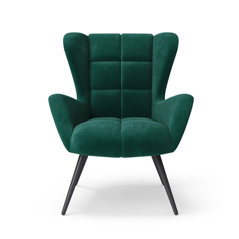 Espen Accent Chair Blue Velvet Lounge chair, Green