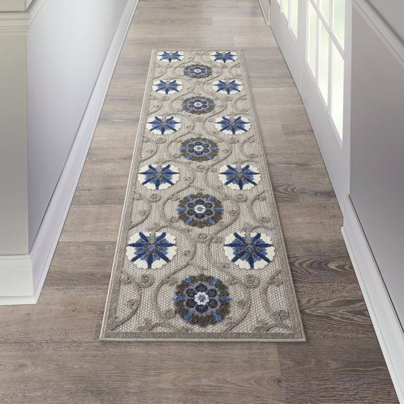 DH-ALH19 Damask Indoor Rug, Runner 2'3" x 8'