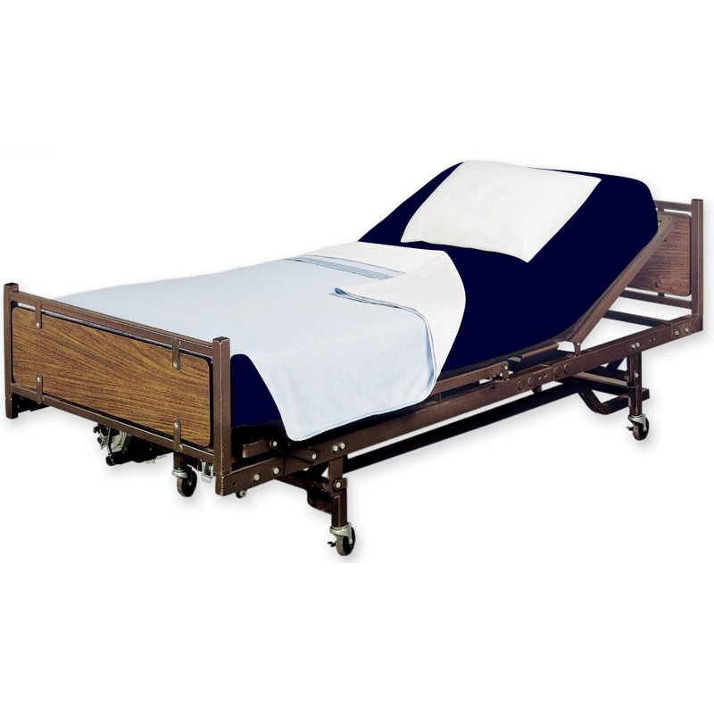 Ensemble de 4 draps-housses ajustables tout autour pour un ajustement parfait - draps 100% microfibre ultra douce et brossée deux fois, 36 po x 84 po x 12 po