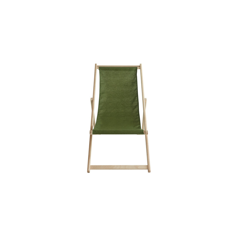 Nara 106cm Long Reclining Single Chaise, Green