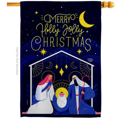Double Sided 40'' H x 28'' W Polyester House Flag