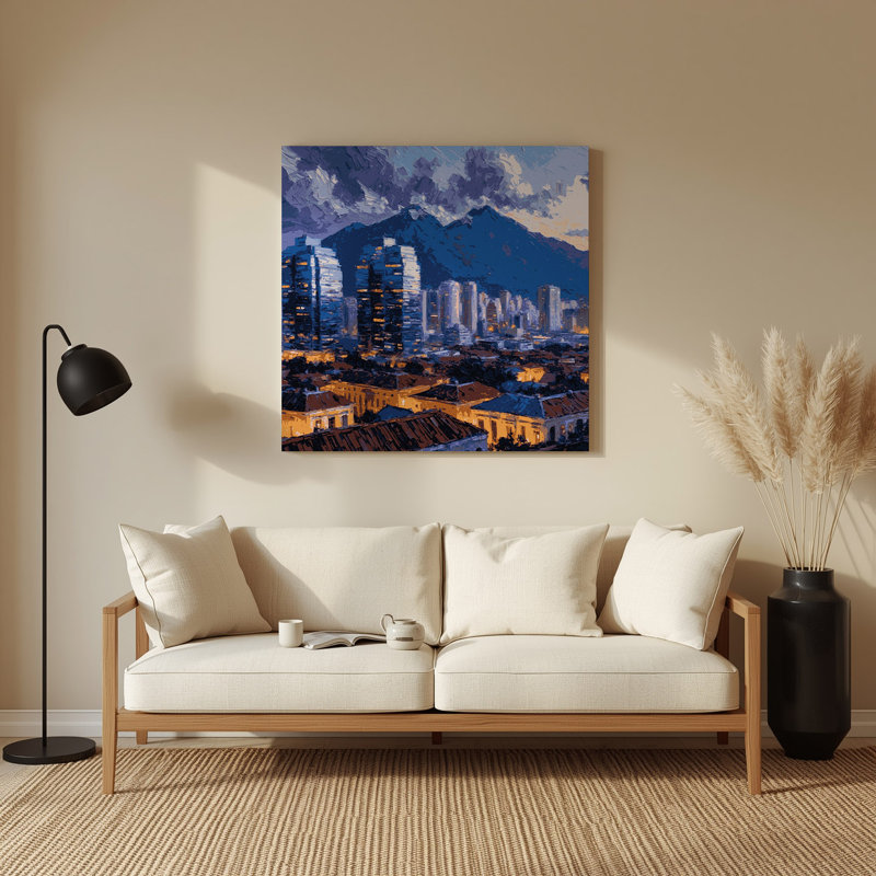Cities Caracas Venezuela Blue Metal Wall Art
