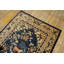 Antique Ningxia Chinese Allover Floral Knotted Rug