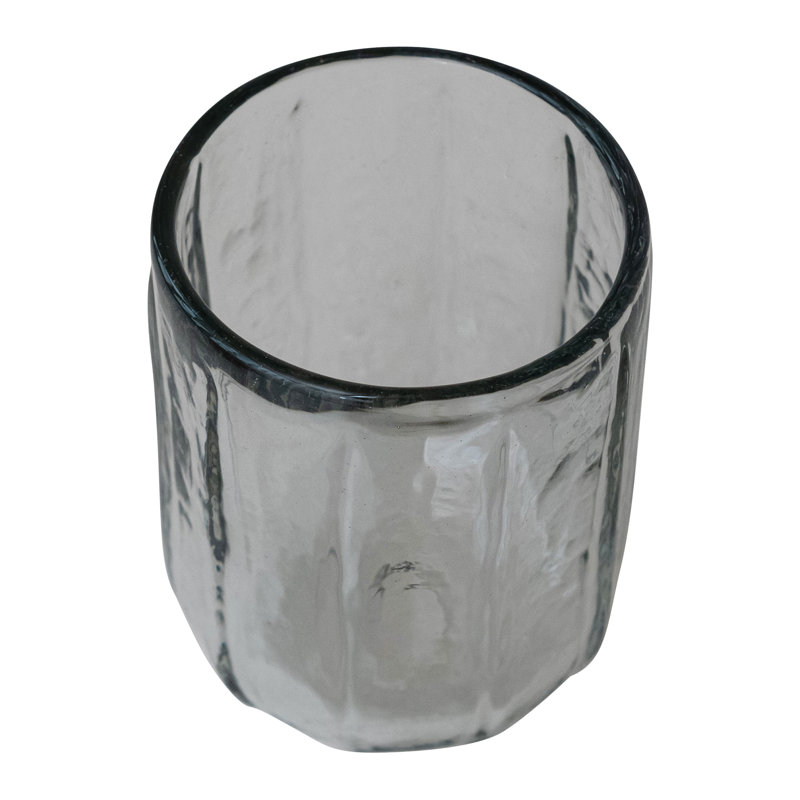 Hand-Blown Round Drinking Glass