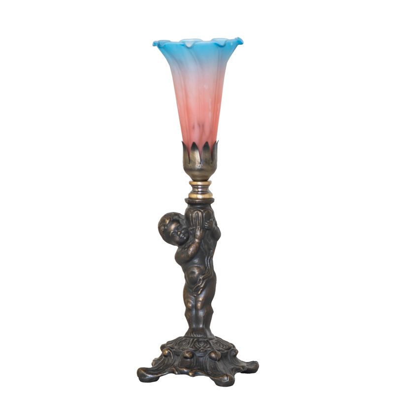 Torchiere Table Lamp, Pink/Blue
