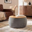 Repose-pieds rond avec rangement, fonction 2 en 1, table de bout avec repose-pieds-448624845