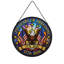 Drapeau américain aigle, étoiles, liberté, 250 ans, vitrail, panneaux pour décoration de fenêtre-129194108
