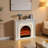 47.24"Modern Minimalist White Fireplace Mantel