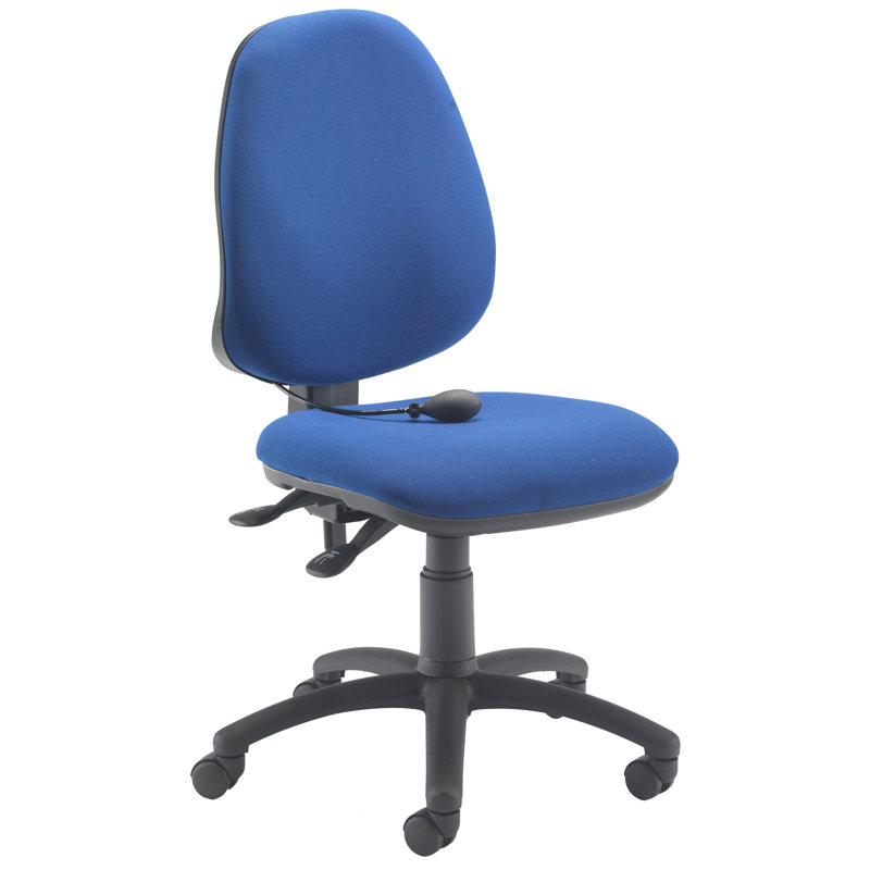 Polyester Blend Office Chair, Royal Blue