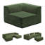 Canapé modulaire contemporain 106 po 106 pièces - 4 pièces canapé surdimensionné en chenille vert olive avec repose-pieds-1383378675-1383378674