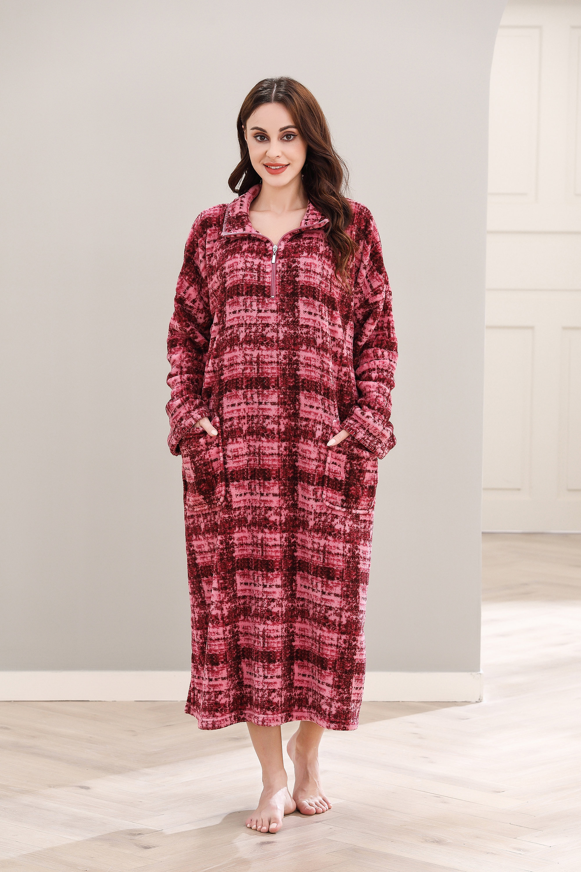 Alwyn Home Arnisha Girl Mid-Calf Bathrobe with Pockets | Wayfair