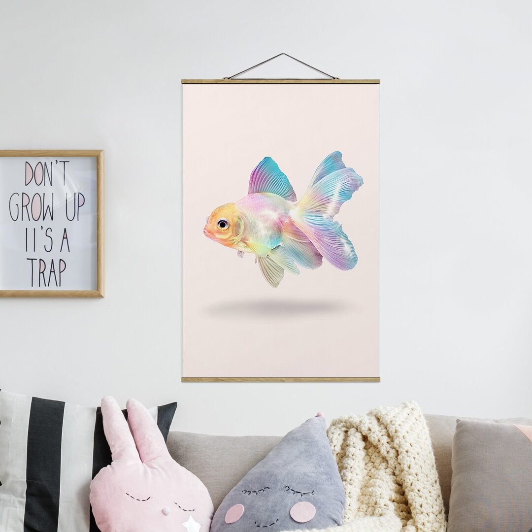 Stoffbild Fish In Pastel von Jonas Loose