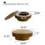 Table basse ronde avec rangement Table d'appoint moderne en placage de bois massif-984172020