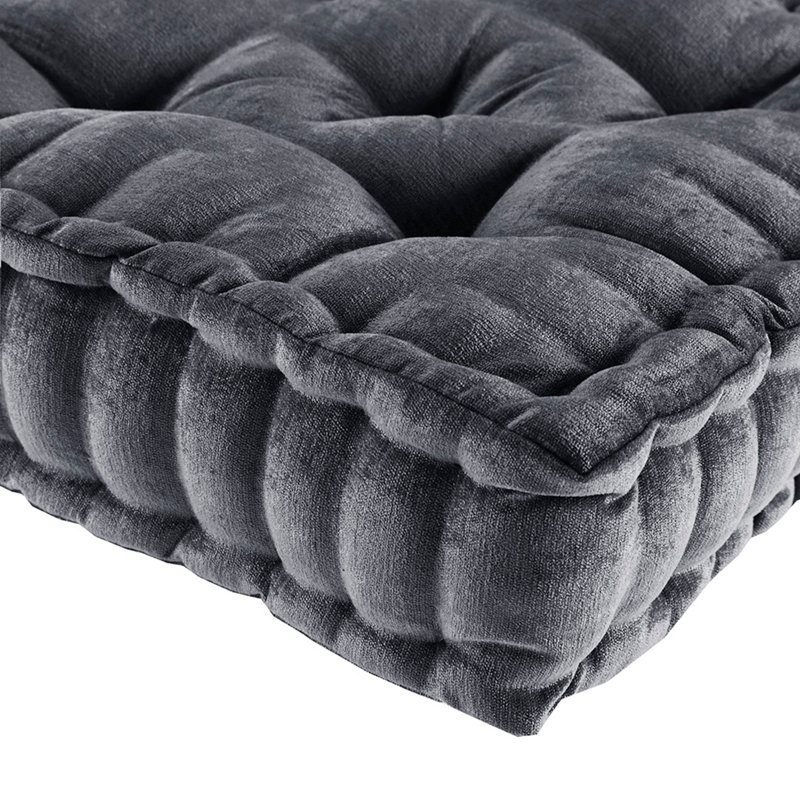 Coussin de sol carré en poly chenille