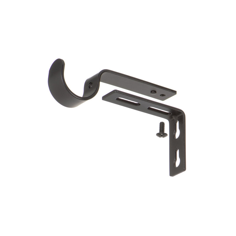  Supports réglables pour tringles à rideaux - pour tringles de 1 ou 1 1/8 pouce. Ensemble de 2 - Noir antique, Noir antique