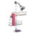 iDesign Linea Adjustable Bathroom Shower Caddy for Shampoo, Conditioner, Soap - Silver