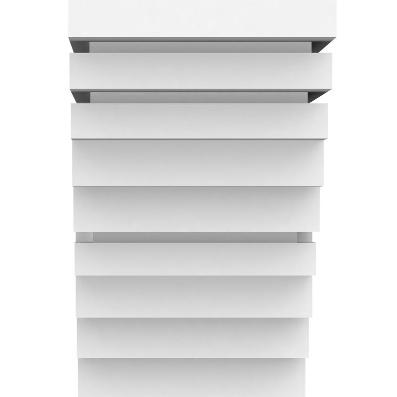 Support standard en PVC de qualité architecturale Landon, H 8 po x l 5 po x p 8 po