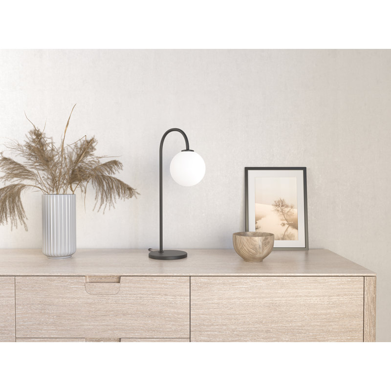 Ballon Metal Arched Lamp, Black