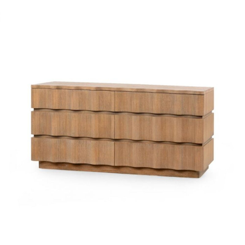 Vanessa 6 - Drawer Solid Wood Dresser