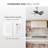 30" Ceiling Fan with LED Light Night Light, Remote Control, WhisperQuiet DC Motor, 6 Speeds, Matte Black, Reversible Airflow