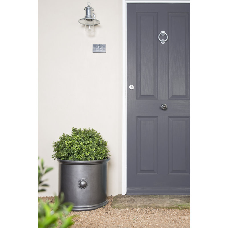 Galghard Handmade Pot Planter, H42 x W48 x D48cm, Dark Grey