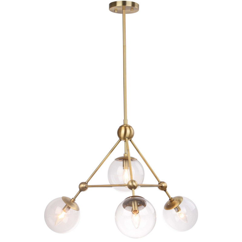 Lodge Iron 4-Light Chandelier