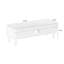 Banc rembourré gris-1129977123