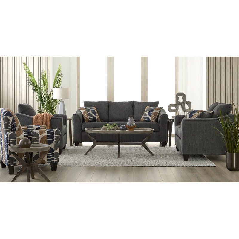  Chaise rembourrée 1250, fusée anthracite, Fusée fusée