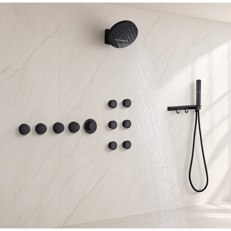 Complete Shower System with Rough in-Valve