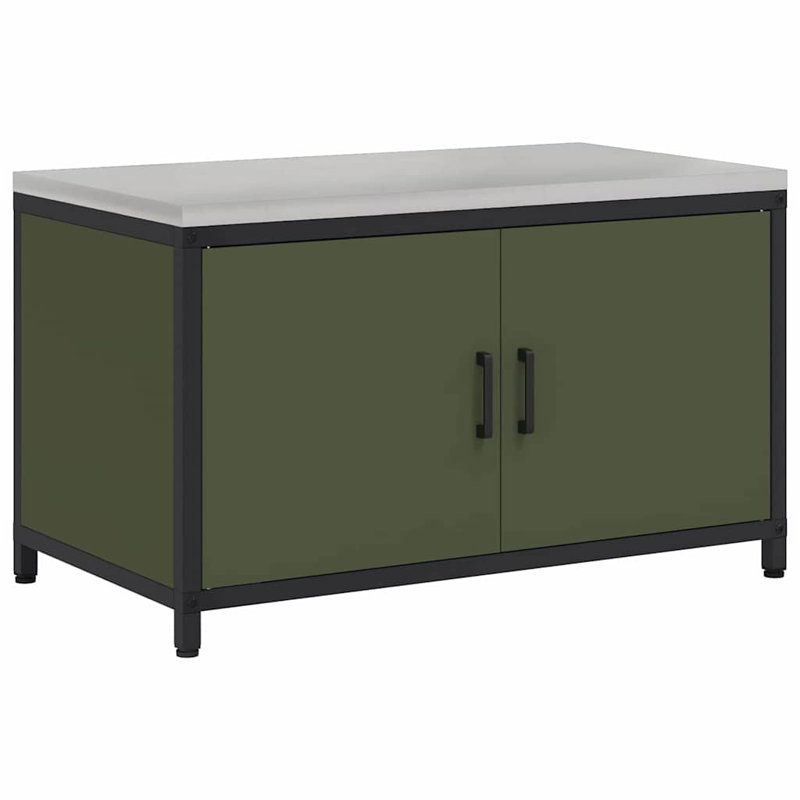 Storage Kitchen Cabinet Set, Olive Green