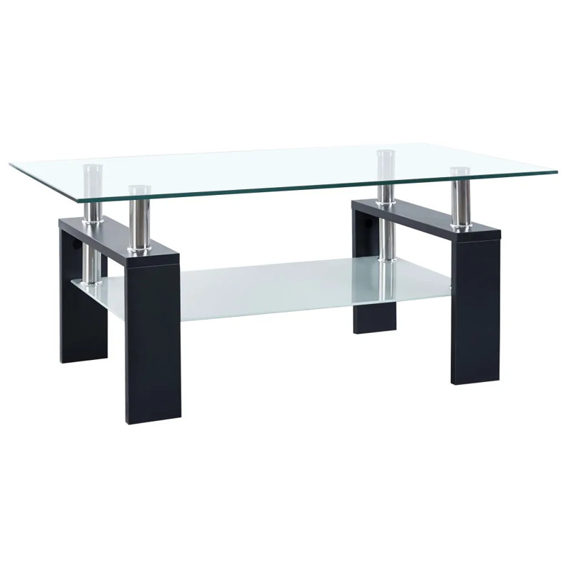 Berlynn Four Leg Coffee Table, Black
