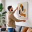 Interlocking Forms Geometric - Wrapped Canvas-240405411-240405414