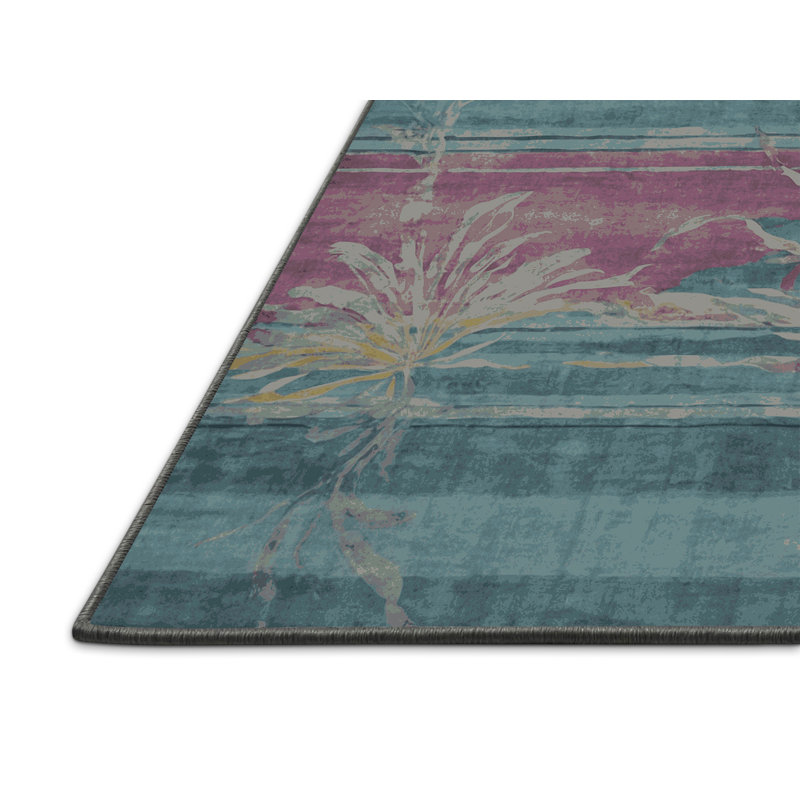 Tapis gris soyeux et moelleux, Rectangle 5' x 8'