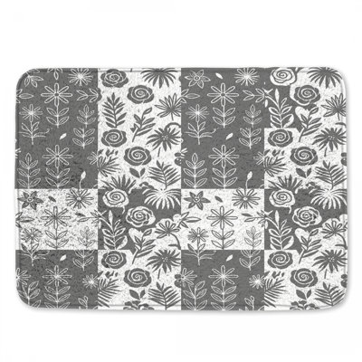 Floral Botanical Pattern Bath Mat