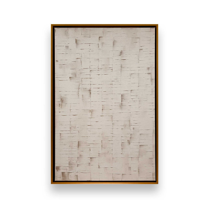 Impression sur toile texturée «Tranquility I», H 12,75 po x l 8,75 po x P 1,75 po, Cadre flottant or poli
