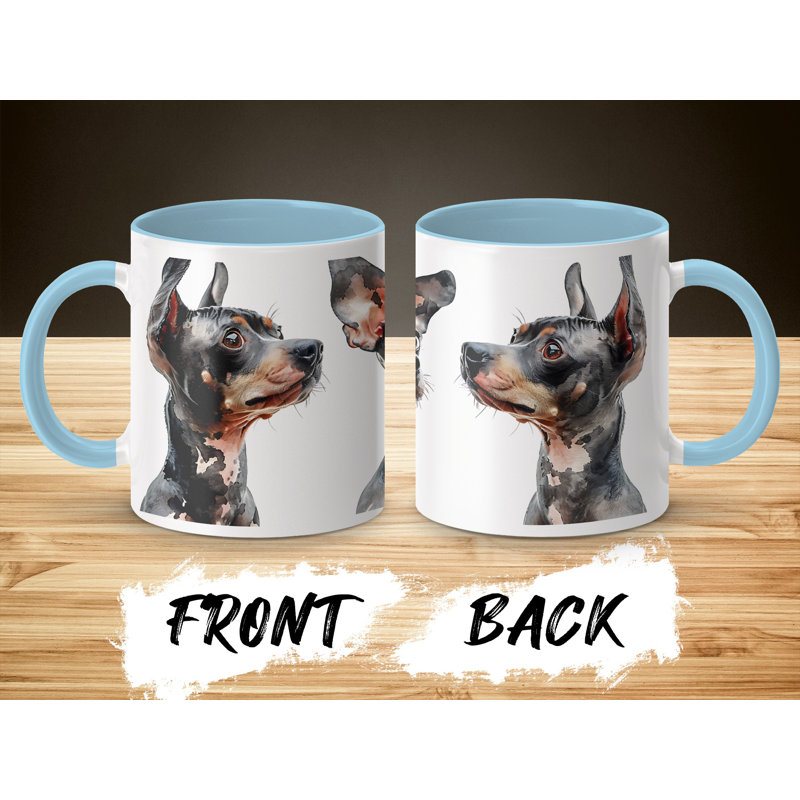 Ceramic Coffee Mug, 3, Light Blue