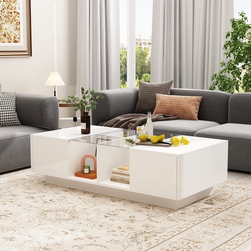 Table basse moderne avec rangement