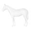 Horse Sculpture, Standing, Glossy White