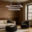 2 Tiers Rectangle 3 Variable Colour LED Chandelier-799047370