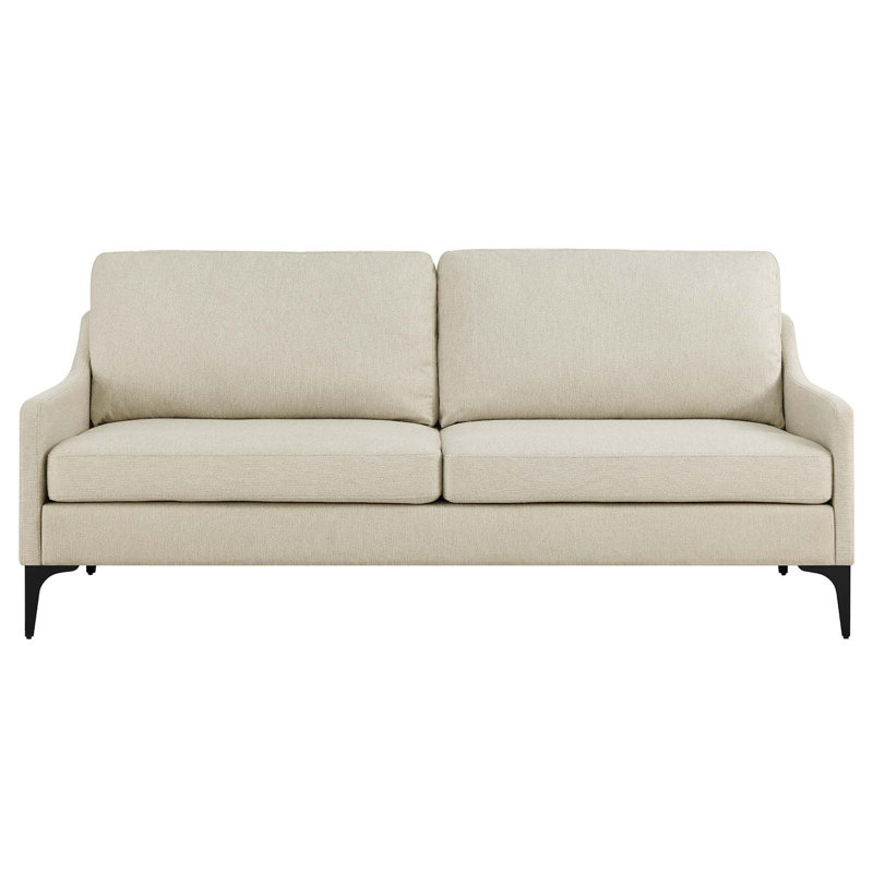 Canapé Modway Corland, 100 % lin beige