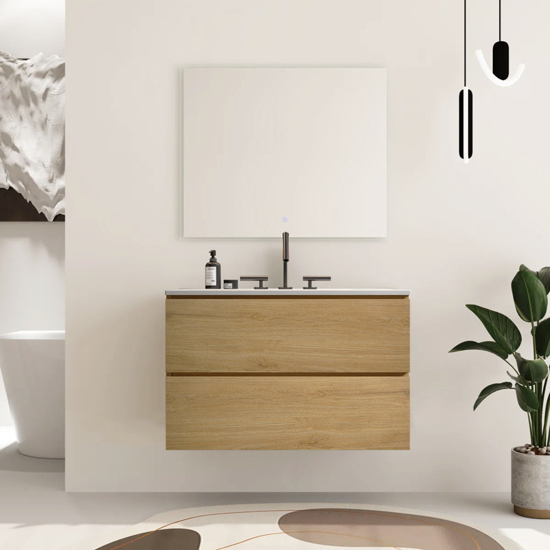 Ensemble de meuble-lavabo 2 tiroirs Modern