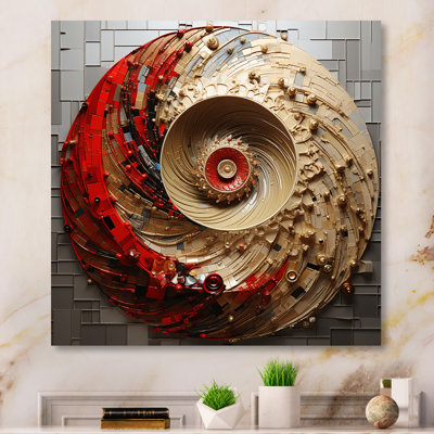 Ombret - Abstract Spirals Metal Wall Art Living Room