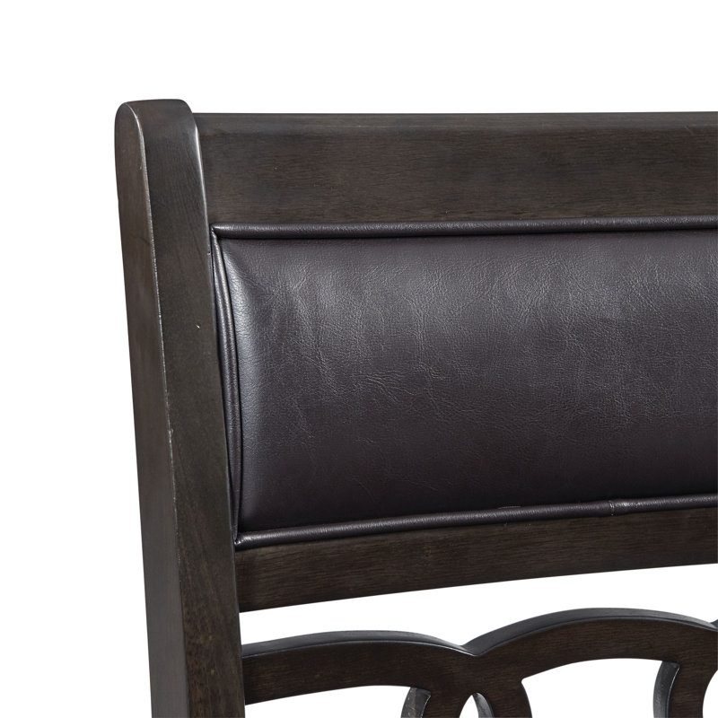Relyea 19'' H Upholstered Side Chair, Walnut, 36" H x 42" L x 42" W