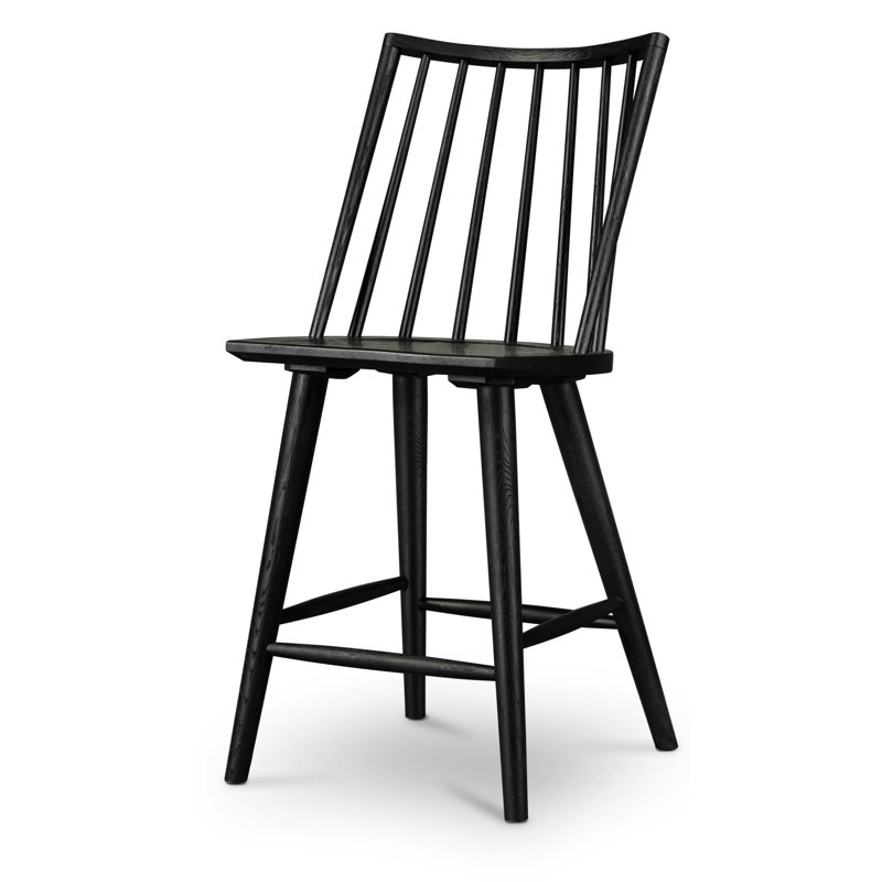Lewis Stool, Black, Counter Stool (24" Seat Height)