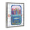 Cadre flottant en étain bleu sardines Silly, design par Courtney Prahl