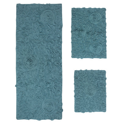 Schoenberger 100% Cotton Bath Rugs (Set of 3)