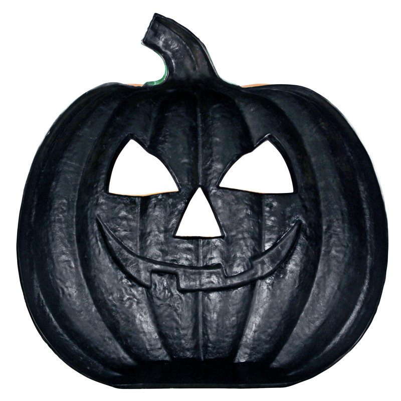 Large Orange Resin Halloween Pumpkin Patch Statue