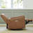 Santo Genuine Leather Swivel Power Recliner-107225110