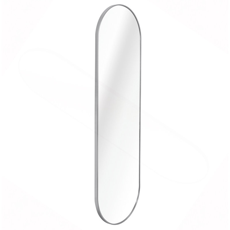 Silver 63 x 20IN Pill Shaped Full Lenghth Mirror or Bathroom mirror
