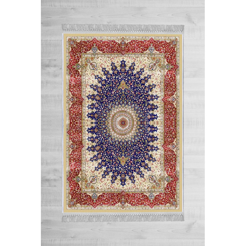 Luxurious Velvet Area Rug (4.6 x 7.2 ft), 100% Antibacterial Fabric, Non-Slip Cotton Backing, Pile Height: 0.4 in | Machine Washable, 3D Digital Print Design | Perfect for Living Room & Bedroom Decor, Soft & Durable